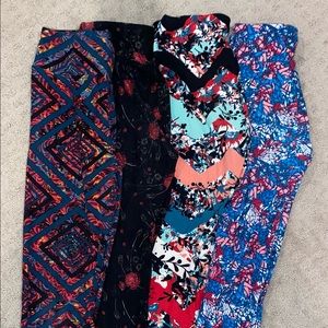 Lot of 4 Lularoe O/S leggings